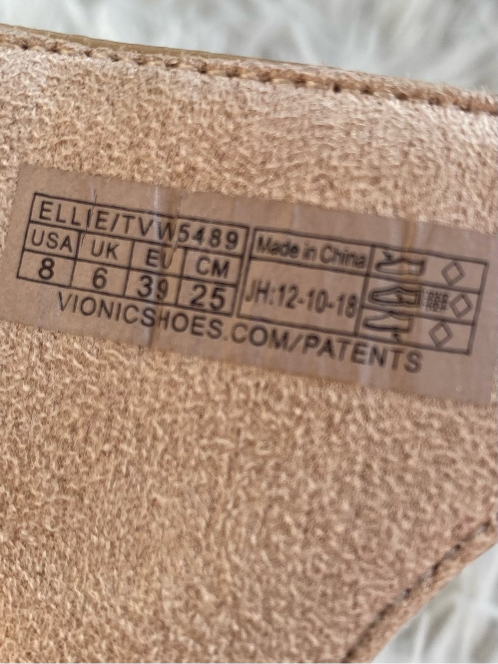 Vionic Ellie Adjustable Sandals Tan Snakesskin Embossed Comfort Slides Women’s 8 - Picture 9 of 9